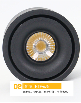 Đèn bàn LED tròn 9,8 inch 5W Vòng tròn màu đen Điều khiển từ xa 100lm / W