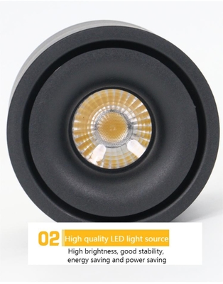 AMS 7Ｗ Đèn LED có thể điều chỉnh trên trần Đầu chiếu sáng Không có Mercury Chiều cao 148mm